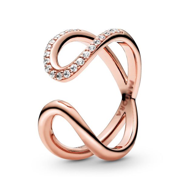 ale 925 sterling silver wrapped open infinity ring luxury designer jewelry women rose gold cz stone diamond statement rings with pandora box, Slivery;golden
ale 925 sterling silver wrapped open infinity ring luxury designer jewelry women rose gold cz stone diamond statement rings with pandora box, Slivery;golden