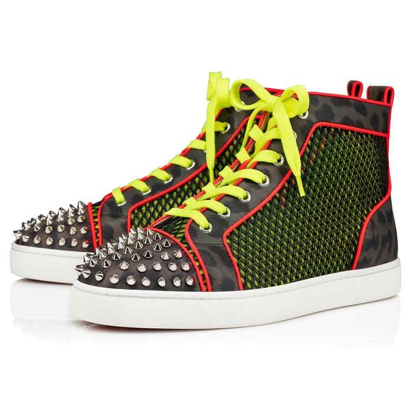 20s new red bottom high sneakers men women shoes ,red soles junion rivets ac spikes orlato seavaste 2 flat mesh tainbow luminous, Black
20s new red bottom high sneakers men women shoes ,red soles junion rivets ac spikes orlato seavaste 2 flat mesh tainbow luminous, Black
