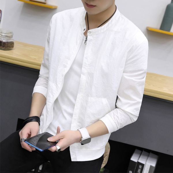 2020 new summer leather jacket men's sunscreen skin coat breathable thin stand collar jacket youth coat trendy, Black;brown
2020 new summer leather jacket men's sunscreen skin coat breathable thin stand collar jacket youth coat trendy, Black;brown
