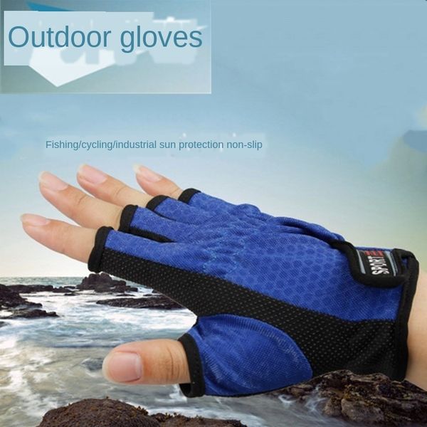 fishing with exposed fingers and gloves three-finger/five-finger breathable wear-resistant anti-slip gloves fishing gear supplies, Blue;gray
fishing with exposed fingers and gloves three-finger/five-finger breathable wear-resistant anti-slip gloves fishing gear supplies, Blue;gray