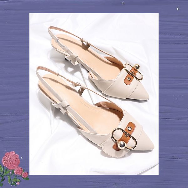 sandals women semi-toe cap heel zapatos de mujer pearl metal buckle solid color shoes women outdoor fine heel pointed shoes, Black
sandals women semi-toe cap heel zapatos de mujer pearl metal buckle solid color shoes women outdoor fine heel pointed shoes, Black
