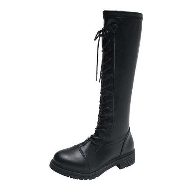 fashion women winter shoes flat heel solid color long boots pointed toe knee high ladies boots leather, Black
fashion women winter shoes flat heel solid color long boots pointed toe knee high ladies boots leather, Black