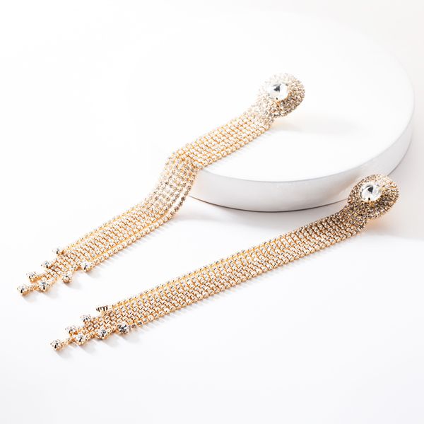exaggerated acrylic diamond long tassel earrings women's fantasy super fairy earrings party fashion trend street shooting, Golden
exaggerated acrylic diamond long tassel earrings women's fantasy super fairy earrings party fashion trend street shooting, Golden
