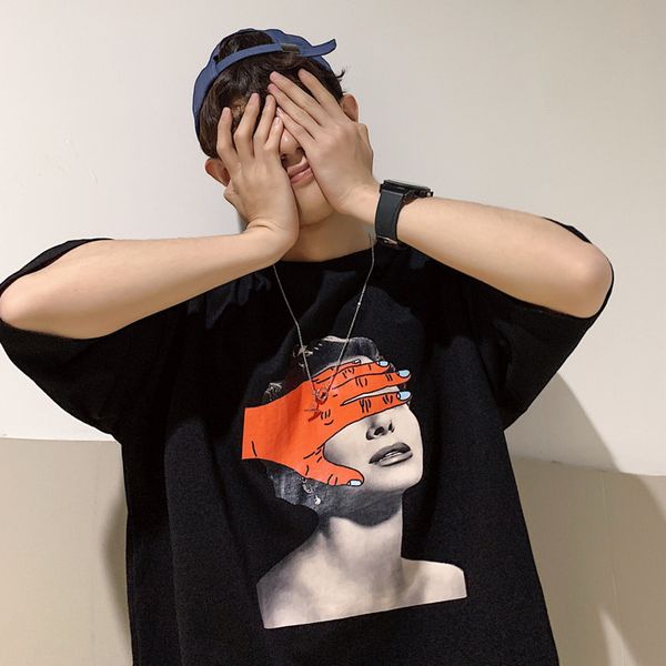 2020 summer new youth men's print loose short sleeve t-shirt fashion casual round neck pullover black / white m-2xl, White;black
2020 summer new youth men's print loose short sleeve t-shirt fashion casual round neck pullover black / white m-2xl, White;black