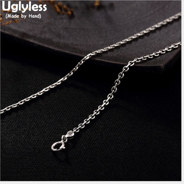 uglyless real 925 sterling silver 2mm thin chains necklaces without pendant men fine jewelry women bijoux collier 5 sizes
uglyless real 925 sterling silver 2mm thin chains necklaces without pendant men fine jewelry women bijoux collier 5 sizes