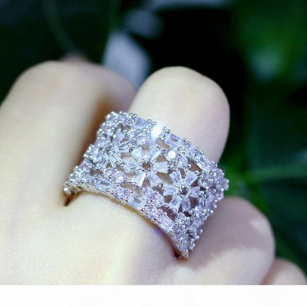 angelcz hollow flower design pave luxury cubic zirconia large wedding band bridal engagement rings for women bride jewelry ar061, Silver
angelcz hollow flower design pave luxury cubic zirconia large wedding band bridal engagement rings for women bride jewelry ar061, Silver