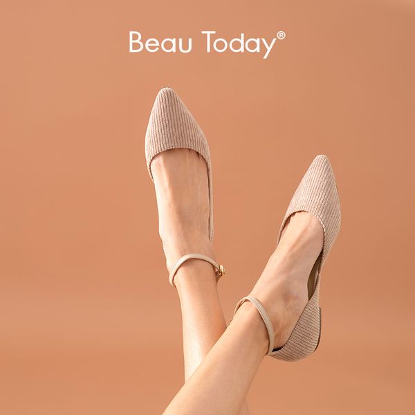 beautoday flats women corduroy genuine cow leather pointed toe buckle strap spring autumn female mary janes shoes handmade 30075, Black
beautoday flats women corduroy genuine cow leather pointed toe buckle strap spring autumn female mary janes shoes handmade 30075, Black