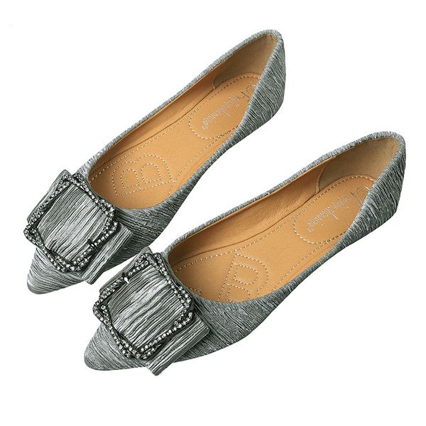 2020 shallow square buckle pointed soft shoes woman flats casual shoes for ladies large size, Black
2020 shallow square buckle pointed soft shoes woman flats casual shoes for ladies large size, Black