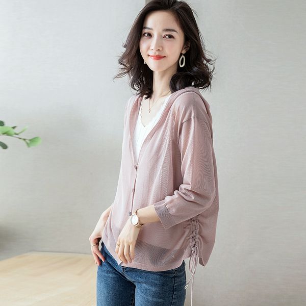 с капюшоном женщин кардиган короткий 2020 новый открытый трикотаж пальто трикотаж с кондиционером рубашку корейский солнцезащитный крем тонк, White
с капюшоном женщин кардиган короткий 2020 новый открытый трикотаж пальто трикотаж с кондиционером рубашку корейский солнцезащитный крем тонк, White