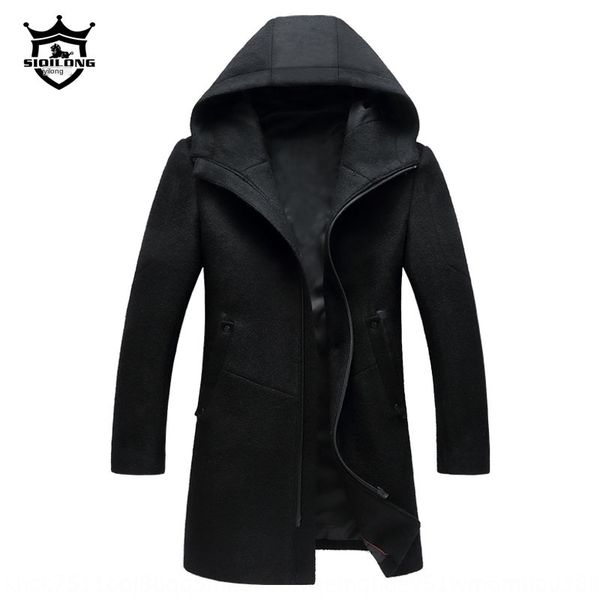 siqilong woolen men's windbreaker wool coat wool windbreaker mid-length hooded korean slim woolen coat men, Black
siqilong woolen men's windbreaker wool coat wool windbreaker mid-length hooded korean slim woolen coat men, Black
