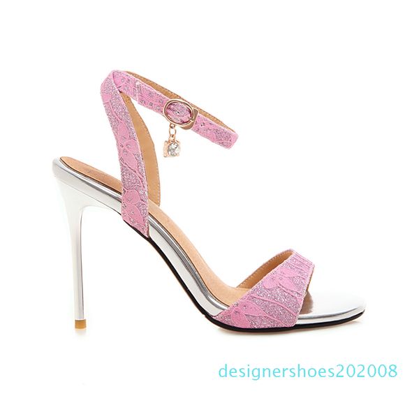 wholesale white slingback women summer shoes fashion high heels sandals female footwear women peep toe pumps shoes zapatos de mujer d08, Black