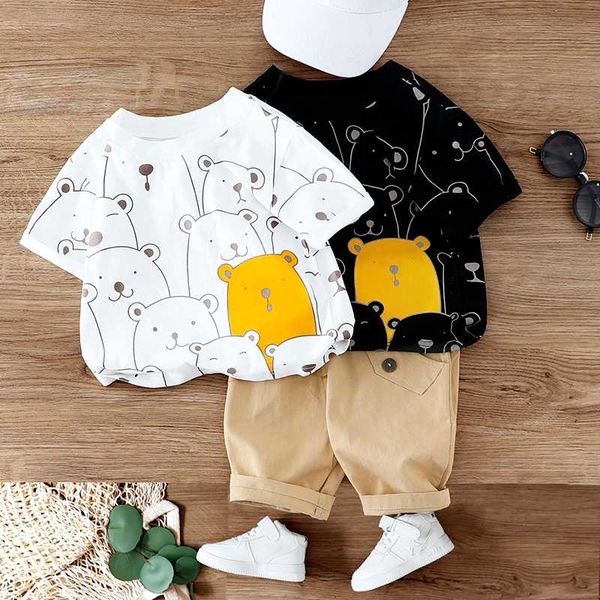 clothing sets cartoon bear print t shirt pants set 2pcs children for baby boys clothes suit kids girls summer short sleeve, White
clothing sets cartoon bear print t shirt pants set 2pcs children for baby boys clothes suit kids girls summer short sleeve, White