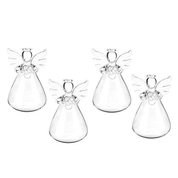 4 x clear angel glass hanging vase bottle terrarium container plant flower
4 x clear angel glass hanging vase bottle terrarium container plant flower