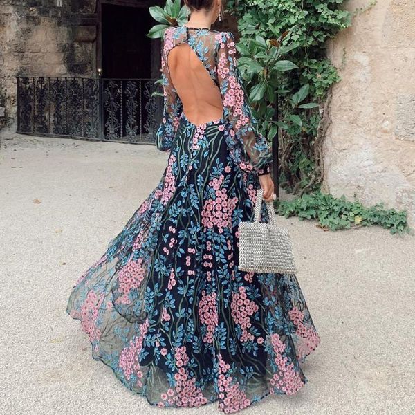 casual dresses printing elegant bohemian beach backless maxi runway dress long sleeve spring party vestido, Black;gray
casual dresses printing elegant bohemian beach backless maxi runway dress long sleeve spring party vestido, Black;gray