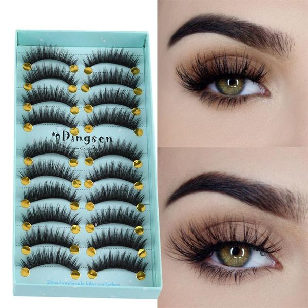 10pairs/set 3d faux mink false eyelashes pure handmade wispy fluffy natural thick long fake lashes women lash extension tools
10pairs/set 3d faux mink false eyelashes pure handmade wispy fluffy natural thick long fake lashes women lash extension tools