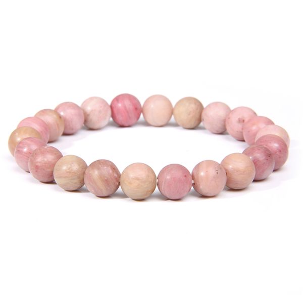 women elegant personality bracelet natural pink rhodonite rhodochrosite stone beads beadded bracelet for ladies gifts jewelry, Black
women elegant personality bracelet natural pink rhodonite rhodochrosite stone beads beadded bracelet for ladies gifts jewelry, Black
