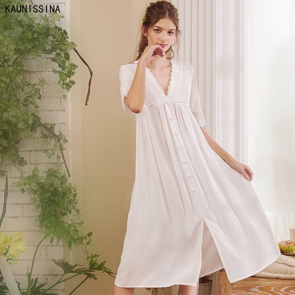 sleepwear nighty woman summer autumn nightgown v-neck white nightdress lounge fashion long nightdress lady nightwear home dress, Black;red
sleepwear nighty woman summer autumn nightgown v-neck white nightdress lounge fashion long nightdress lady nightwear home dress, Black;red