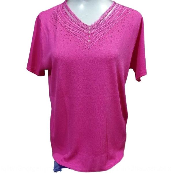 2gvwe middle-aged and elderly short-sleeved moms loose large size knitwear embroidered women's t solid color knitted shirt lace lace la, White
2gvwe middle-aged and elderly short-sleeved moms loose large size knitwear embroidered women's t solid color knitted shirt lace lace la, White