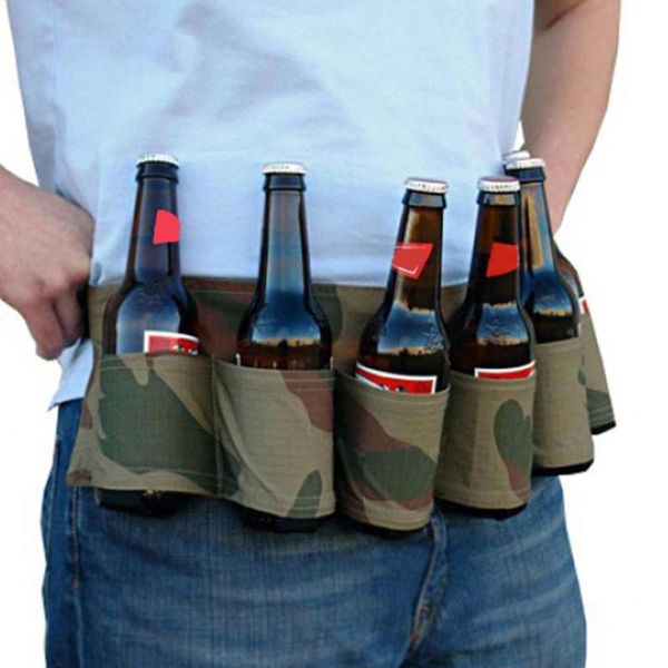 new 6 pack holster portable beer bag bottle waist beer belt bag handy wine bottles beverage can holder drink carry backpack belt, Black;gray
new 6 pack holster portable beer bag bottle waist beer belt bag handy wine bottles beverage can holder drink carry backpack belt, Black;gray