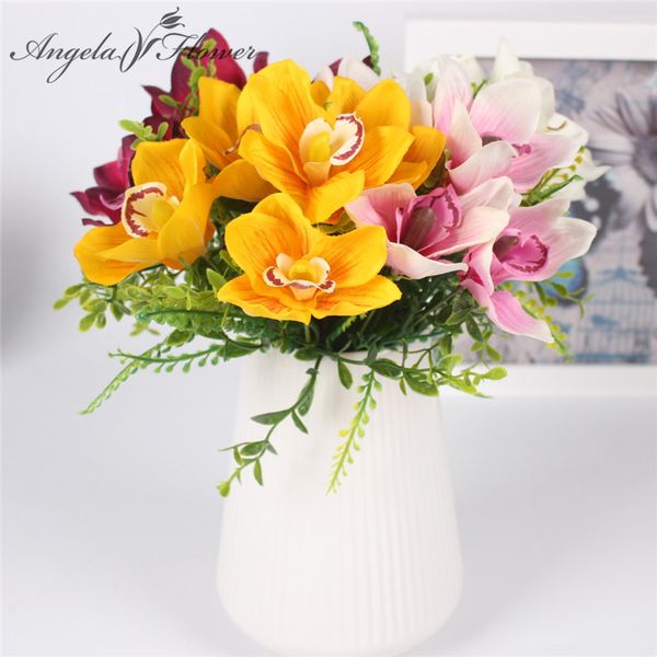 decorative flowers & wreaths 5 heads artificial flower bouquet cymbidium orchid diy wedding home party table wall accessories 1pc
decorative flowers & wreaths 5 heads artificial flower bouquet cymbidium orchid diy wedding home party table wall accessories 1pc