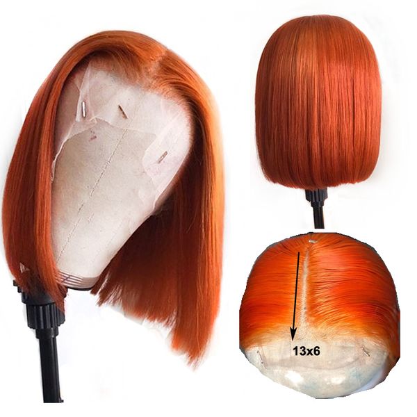 colored ginger lace human hair wig orange remy indian 13x6 preplucked deep part straight pixie cut short bob for black women
colored ginger lace human hair wig orange remy indian 13x6 preplucked deep part straight pixie cut short bob for black women
