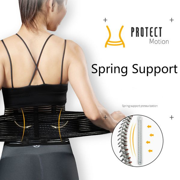 waist support back springs trimmer lumbar brace belt trainer for pain relief fitness bodybuilding men women gym belts, Black;gray
waist support back springs trimmer lumbar brace belt trainer for pain relief fitness bodybuilding men women gym belts, Black;gray