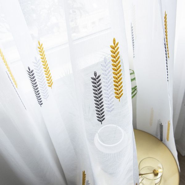 wheat ear embroidery white window screen curtains for living room kitchen modern window treatments transparent yarn
wheat ear embroidery white window screen curtains for living room kitchen modern window treatments transparent yarn