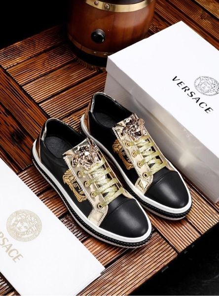 2019 black gold new men's casual shoes, fashion sports leather shoes, with the original packaging shoe box delivery male code: 39-44
2019 black gold new men's casual shoes, fashion sports leather shoes, with the original packaging shoe box delivery male code: 39-44