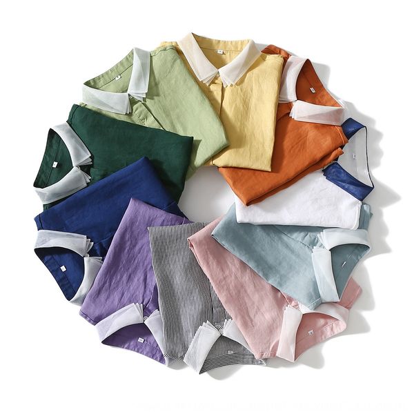 fairy 3-layer organza color matching collar design sense full slimming linen women's summer shirt shirt top, White
fairy 3-layer organza color matching collar design sense full slimming linen women's summer shirt shirt top, White