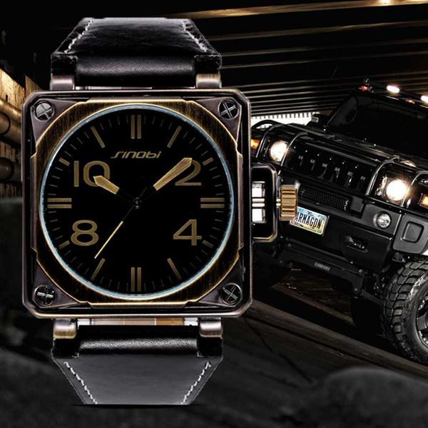 sinobi sports square watch men leather watches male geneva quartz clock marines relogio masculino saat, Slivery;brown
sinobi sports square watch men leather watches male geneva quartz clock marines relogio masculino saat, Slivery;brown