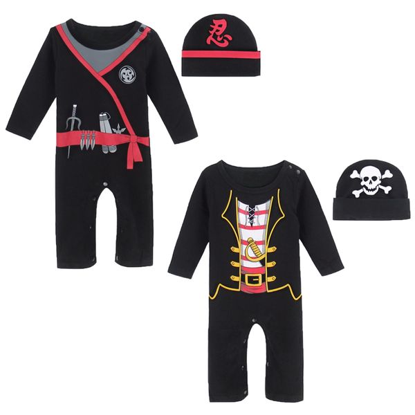 2 шт. newborn baby boy boy pirate costume romper младенческая длинные рукава ниндзя плайсуит симпатичный комбинезон с шляпой 0-24 месяца, White
2 шт. newborn baby boy boy pirate costume romper младенческая длинные рукава ниндзя плайсуит симпатичный комбинезон с шляпой 0-24 месяца, White