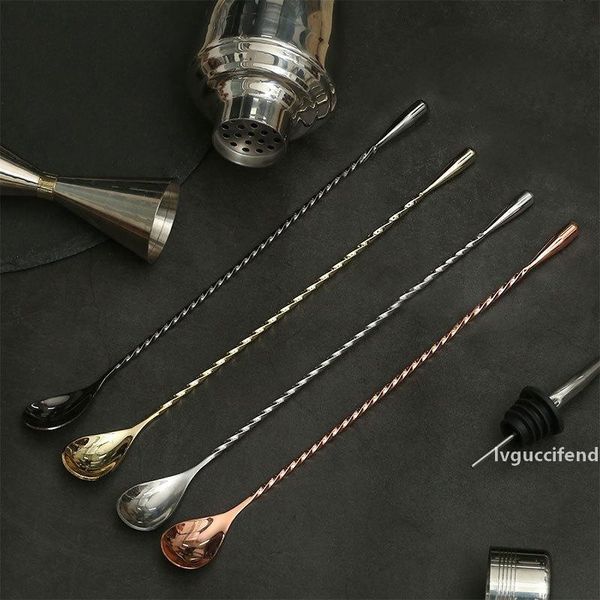 304 stainless steel cocktail stir spoon 40cm spiral pattern water drop bar spoon bar tool wb544
304 stainless steel cocktail stir spoon 40cm spiral pattern water drop bar spoon bar tool wb544