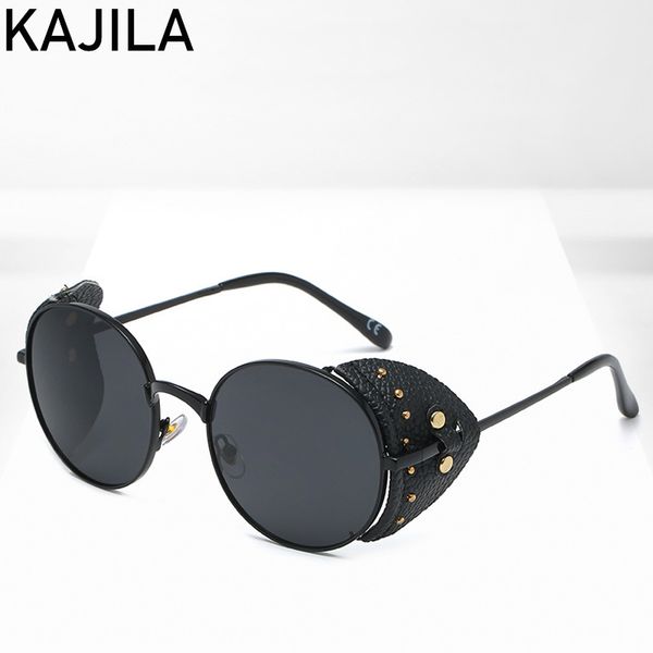 round steampunk sunglasses women fashion 2020 brand designer leather windproof punk sun glasses men vintage shades zonnebril, White;black
round steampunk sunglasses women fashion 2020 brand designer leather windproof punk sun glasses men vintage shades zonnebril, White;black
