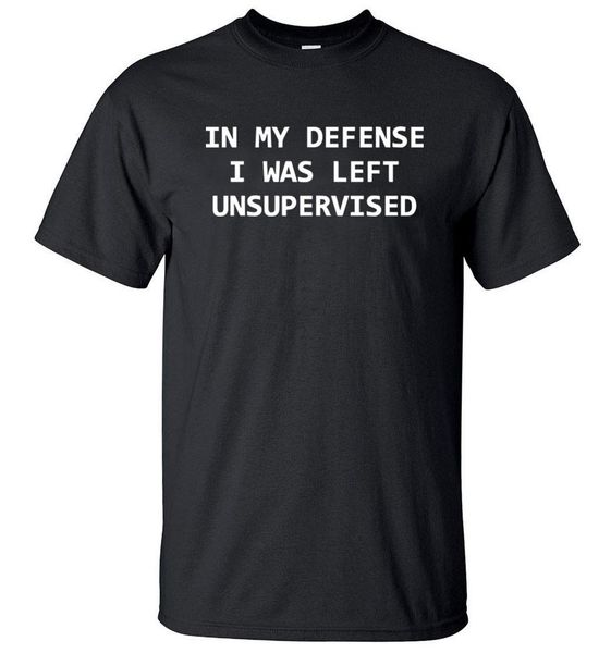 funny t-shirts in my defense i was left unsupervised letters print casual men t shirt summer o-neck cotton tshirt, White;black
funny t-shirts in my defense i was left unsupervised letters print casual men t shirt summer o-neck cotton tshirt, White;black