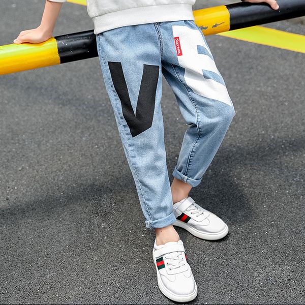 wear 2020 spring new trousers korean style medium and large and children's wear jeans children's jeans, Blue
wear 2020 spring new trousers korean style medium and large and children's wear jeans children's jeans, Blue