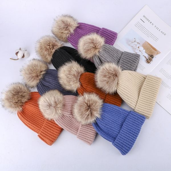 2020 new women's winter warm thickened detachable fur warm knitted knitted hat ball all-match leisure wool hat, Blue;gray
2020 new women's winter warm thickened detachable fur warm knitted knitted hat ball all-match leisure wool hat, Blue;gray