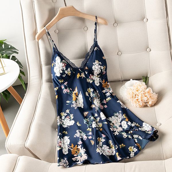 women mini suspender nightdress print flower nightgown summer thin soft satin sleepwear bathrobe gown v-neck home dress, Black;red
women mini suspender nightdress print flower nightgown summer thin soft satin sleepwear bathrobe gown v-neck home dress, Black;red