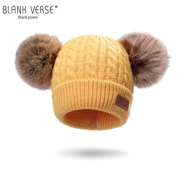 children's cute double fur ball double fur ball knitted hat winter hat wool baby tire cap knitted cap, Blue;gray
children's cute double fur ball double fur ball knitted hat winter hat wool baby tire cap knitted cap, Blue;gray