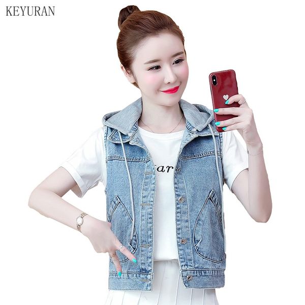 women's vests plus size denim vest jacket women 2021 vintage hooded sleeveless embroidery casual short jean coat female waistcoat mujer, Black;white
women's vests plus size denim vest jacket women 2021 vintage hooded sleeveless embroidery casual short jean coat female waistcoat mujer, Black;white