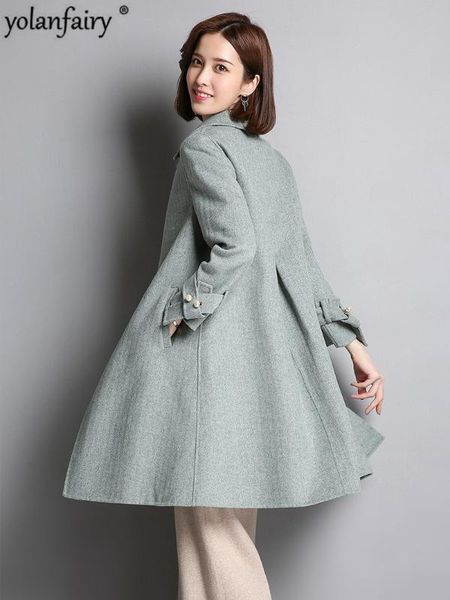 women's wool & blends coat women 2021 long woolen jacket spring autumn korean ladies coats and jackets abrigos mujer elegante qbl-18006, Black
women's wool & blends coat women 2021 long woolen jacket spring autumn korean ladies coats and jackets abrigos mujer elegante qbl-18006, Black