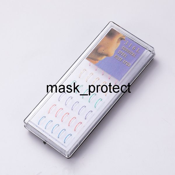 fashion stainless steel 40 pack c- type color nail nose ring anti-allergy puncture jewelry, Golden
fashion stainless steel 40 pack c- type color nail nose ring anti-allergy puncture jewelry, Golden