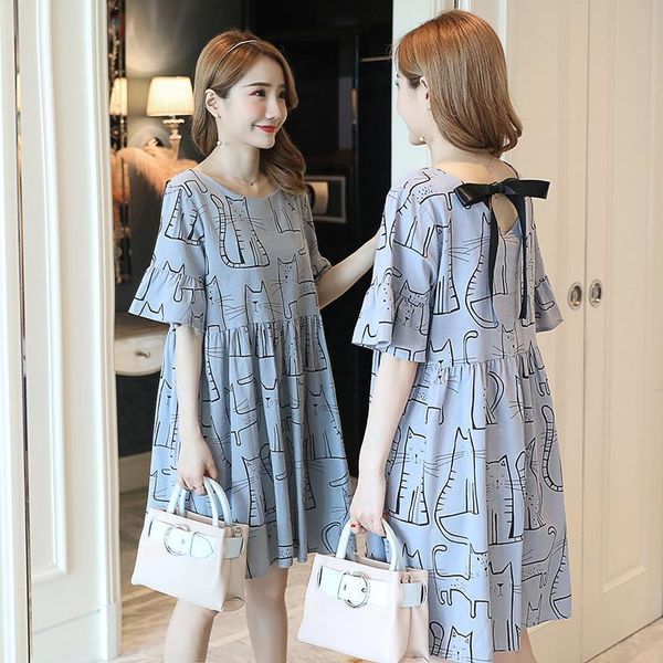 summer dress for pregnant women maternity carton printed dresses pregnancy women a word maxi dress for p shoot, White
summer dress for pregnant women maternity carton printed dresses pregnancy women a word maxi dress for p shoot, White