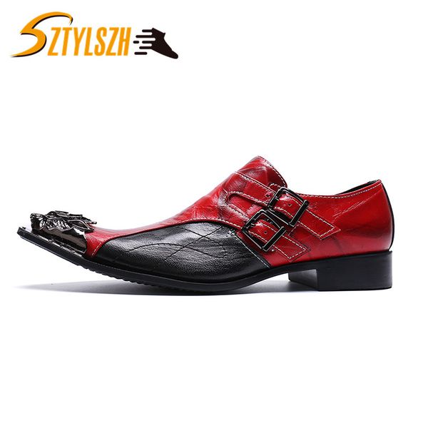 men casual shoes luxury genuine leather formal dress shoes buckle straps oxfords wedding social male soft leather, Black
men casual shoes luxury genuine leather formal dress shoes buckle straps oxfords wedding social male soft leather, Black