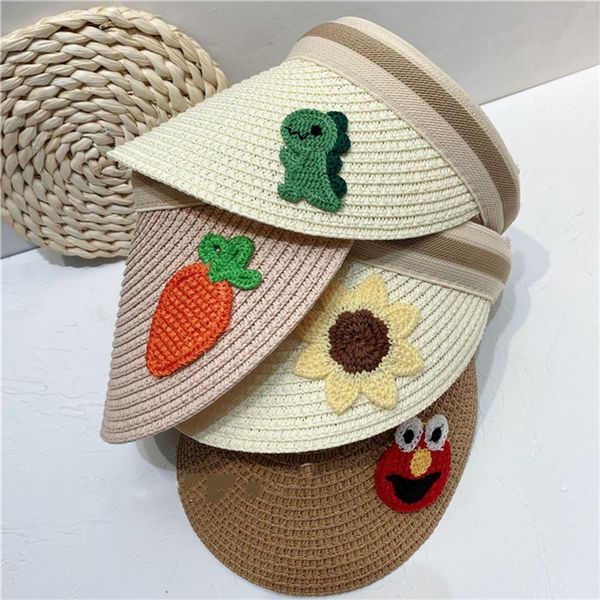 children's cartoon fruit sunshade straw hat with large brim sun hat for boys and girls, designer baby parent-child empty hat for summer, Blue;gray
children's cartoon fruit sunshade straw hat with large brim sun hat for boys and girls, designer baby parent-child empty hat for summer, Blue;gray