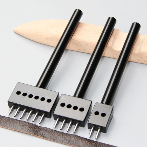 1 pcs round stitching punch tools black leather hole punches 4/5/6/mm spacing leather punching tool hole cutter diy handmade
1 pcs round stitching punch tools black leather hole punches 4/5/6/mm spacing leather punching tool hole cutter diy handmade