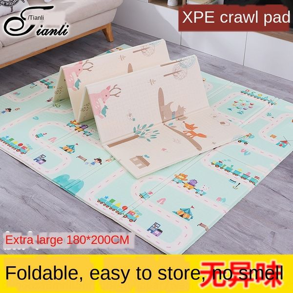 Children's Foam Floor Cartoon Baby Climbing Mat Folding Children's Large Foam Size Xpe Baby Climbing Mat Thickened Large Size