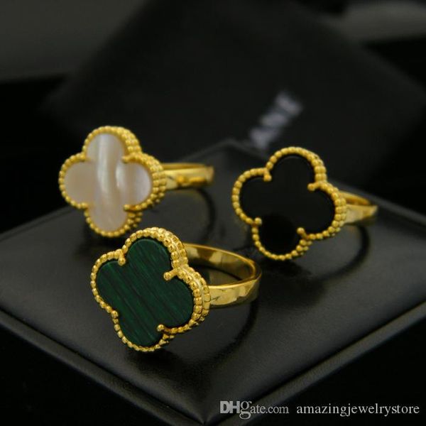 rings four leaves clover design lady finger ring nature gemstone agate shell fit all for girls women ps7604, Silver
rings four leaves clover design lady finger ring nature gemstone agate shell fit all for girls women ps7604, Silver