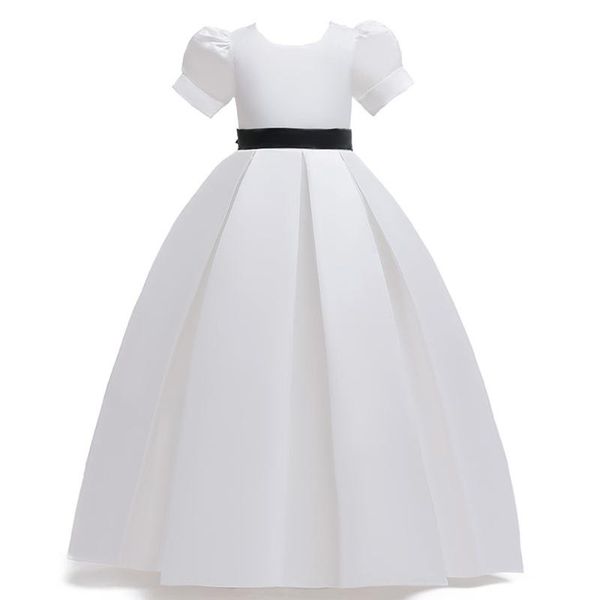 girl's dresses white satin flower girl dress long evening party for princess birthday ball gowns clothing 10 14 years, Red;yellow
girl's dresses white satin flower girl dress long evening party for princess birthday ball gowns clothing 10 14 years, Red;yellow