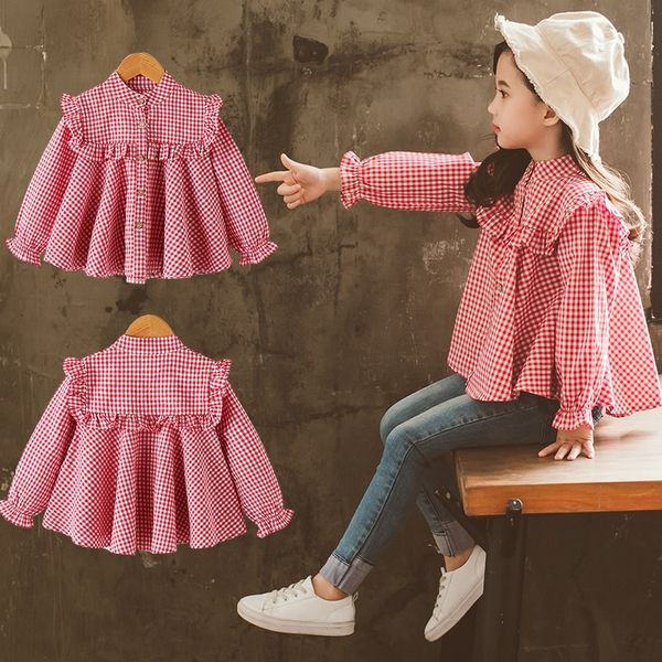 2019 new korean style women's wear shirt plaid doll doll clothing children's shirt children's wear, White;black
2019 new korean style women's wear shirt plaid doll doll clothing children's shirt children's wear, White;black