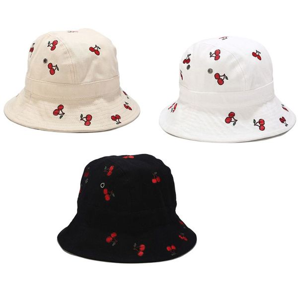 korean women casual bucket hat sweet cherry embroidery breathable eyelets wide brim summer uv protection beach sun fisherman cap, Blue;gray
korean women casual bucket hat sweet cherry embroidery breathable eyelets wide brim summer uv protection beach sun fisherman cap, Blue;gray